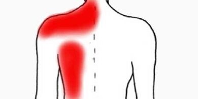 Schmerzen unter dem linken Schulterblatt von hinten